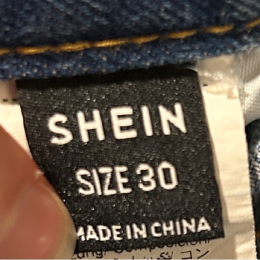 SHEIN Distressed Denim Women Shorts - Picture 7 of 7